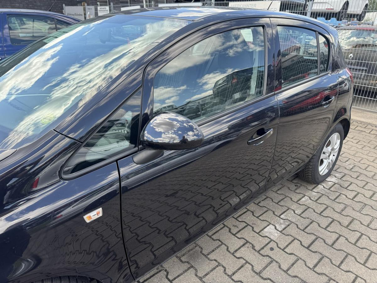 Opel Corsa D original T&uuml;r vorn links 5-T&uuml;rer Z20R Saphirschwarz Metallic Rohbau Bj.2008